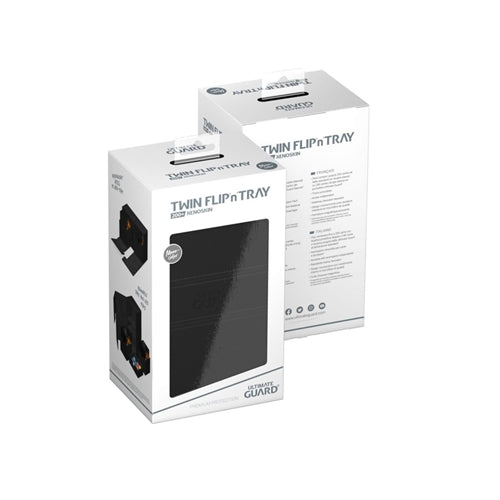 Ultimate Guard - Black Flip'n'Tray Xenoskin Deck Box 200+