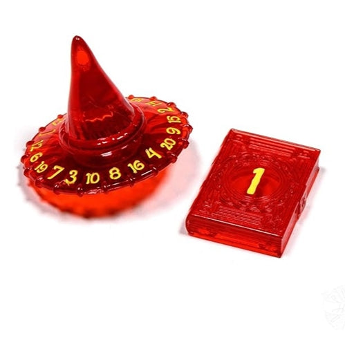 Polyhero - Dragonfire Wizard Hat & Spellbook Dice Set