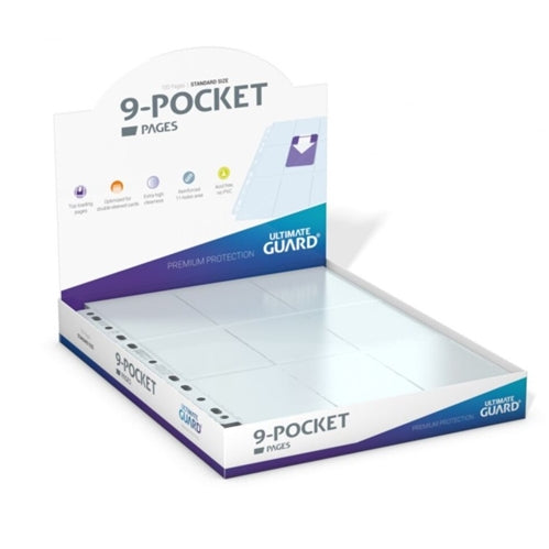 Ultimate Guard: Binder Pages – 9-Pocket – Transparent