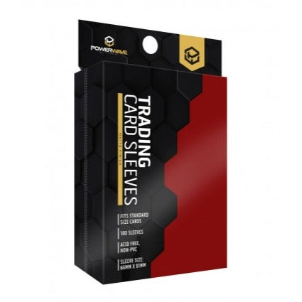 Powerwave Matte Card Sleeves 100 Pack - Red