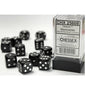 Chessex 16mm D6 Dice Block Opaque Black/White