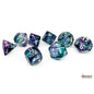 Chessex Lab Dice Polyhedral 7-Dice Set Nebula Fluorite/White